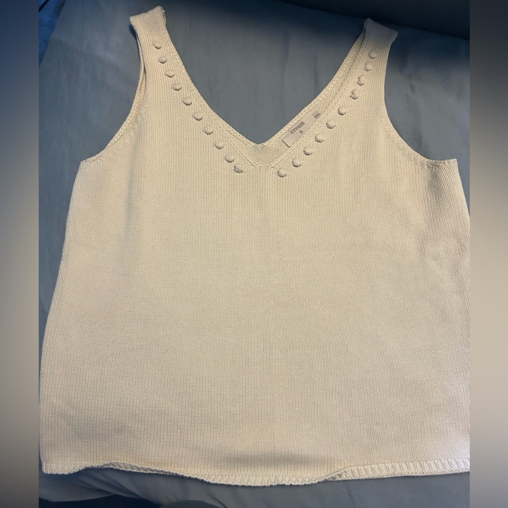 Cream Tank Top